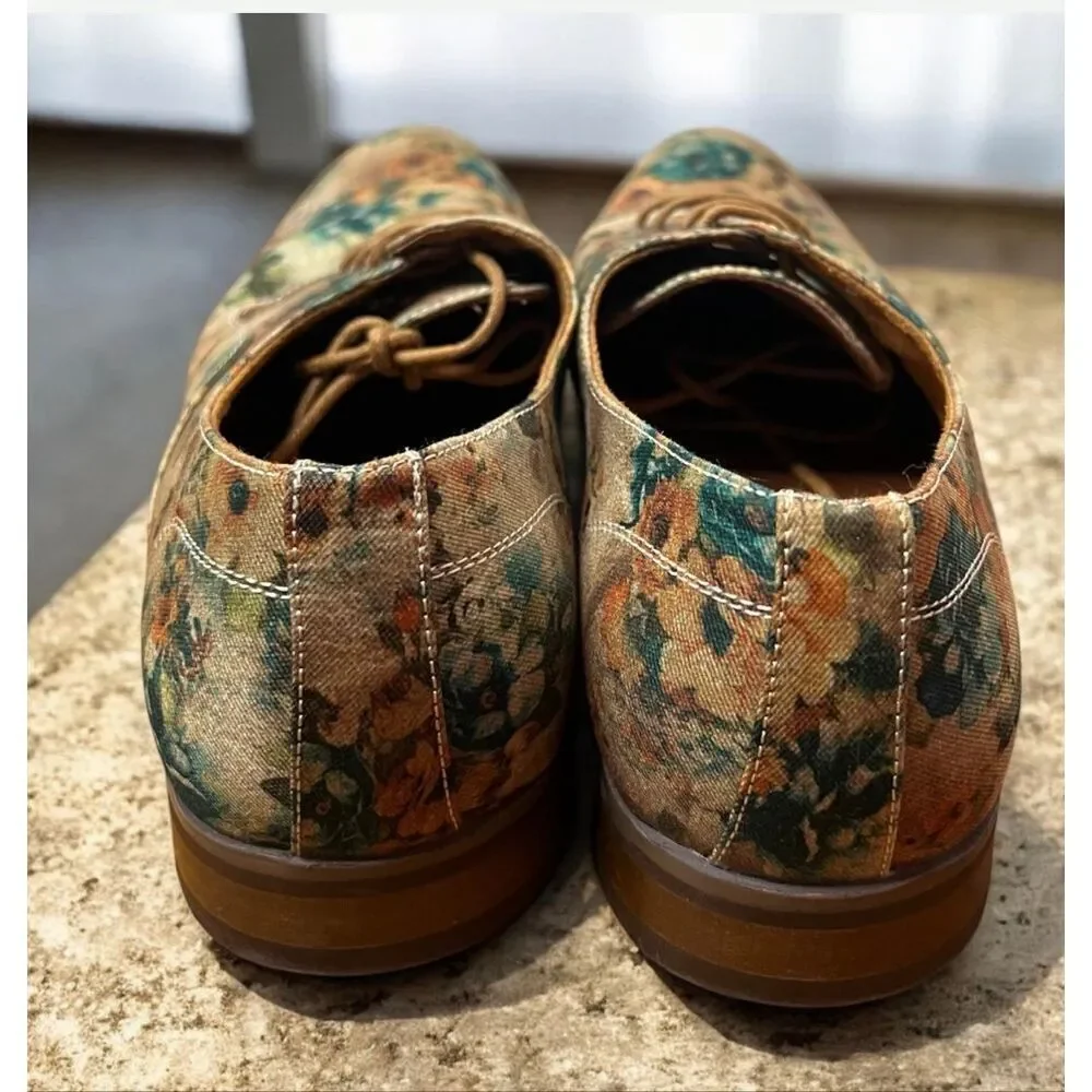 Polar Fox Paco Oxford Derby Dress Shoes Floral Size 13